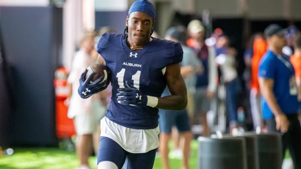 Shane Hooks at Auburn football practice - Eric Starling/Auburn Daily